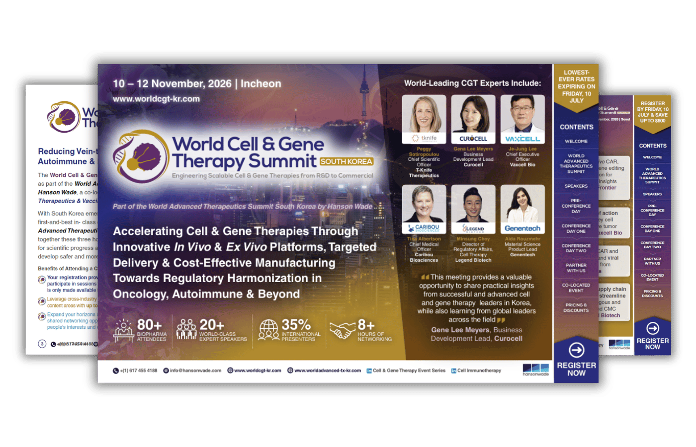 World Cell & Gene Therapy Summit South Korea brochure image